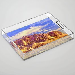 Superstition Mountains the Other Side Acrylic Tray
