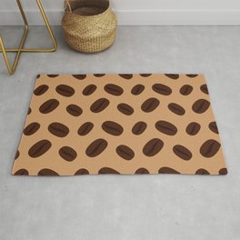 Cool Brown Coffee beans pattern Area & Throw Rug
