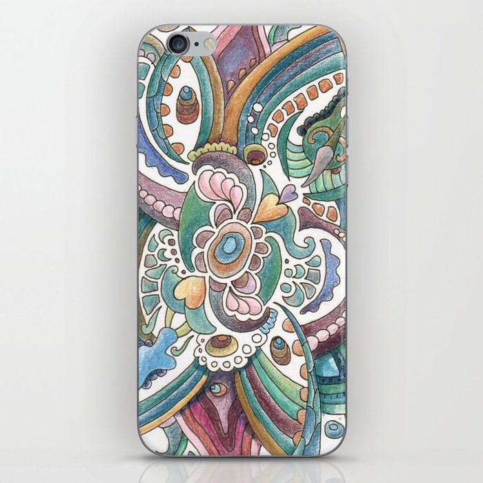Twisted love for a sea butterfly iPhone Skin