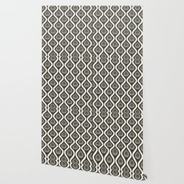 True 70s Warm Gray Black White Wallpaper