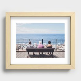 Safe distance Recessed Framed Print