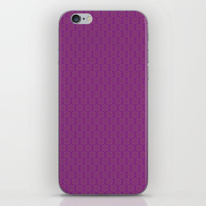 Marrakesh Gold Pattern (1) With Purple Color  iPhone Skin