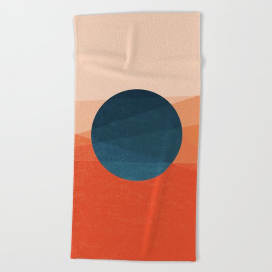 Solar Eclipse Beach Towel
