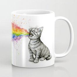 Kitten Puking Rainbow Mug