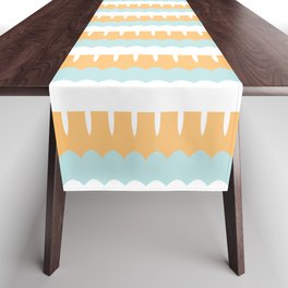 Abstract Fascade Pattern Artwork 05 Color 01  Table Runner