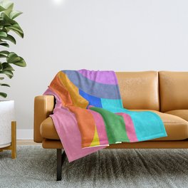 Shape and Color Study 59 Throw Blanket