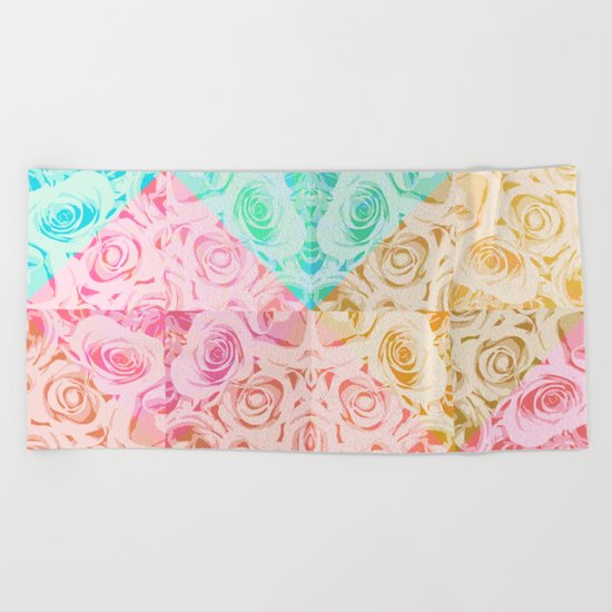 a rose is a rose Beach Towel