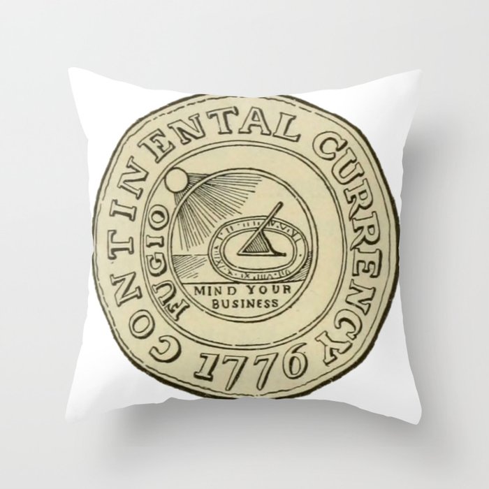 Currency Vintage Throw Pillow