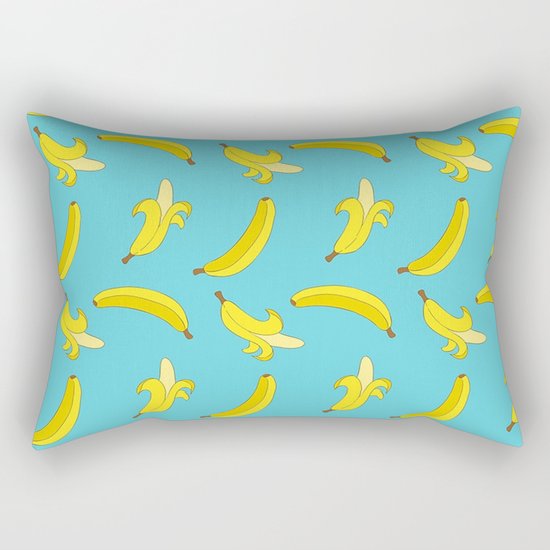 Banana Pattern #society6 #prints #home #decor Rectangular Pillow