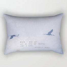 Wendell Berry Like a Bird Rectangular Pillow