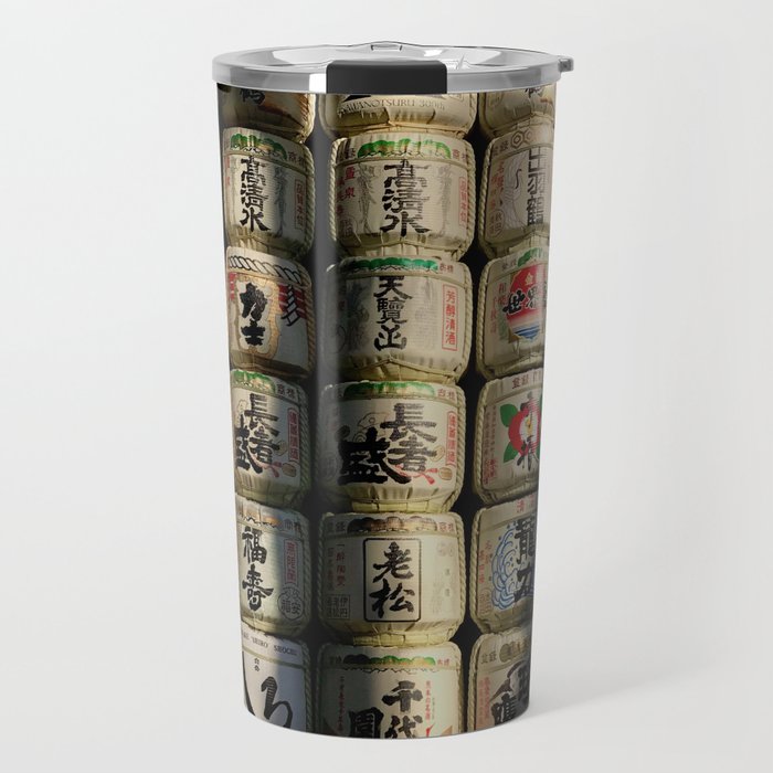 Japanese Sake Barrels Travel Mug