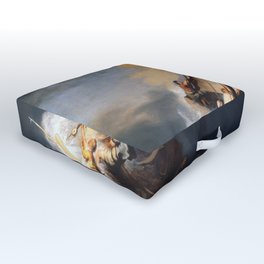 Stolen Painting - The Storm on the Sea of Galilee by Rembrandt Outdoor Floor Cushion