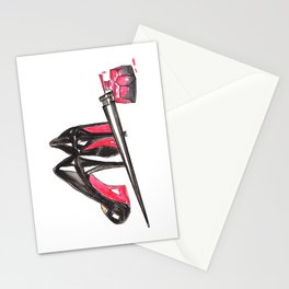 High Heels and nail polish art Stationery Cards