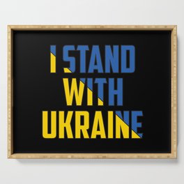 I Stand With Ukraine Serving Tray