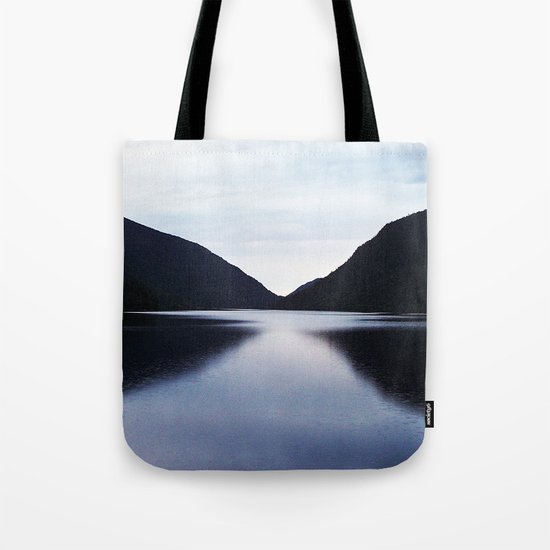 Mountain Lake Reflection Tote Bag