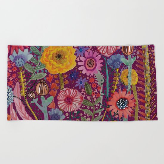la reparation du jardinier Beach Towel