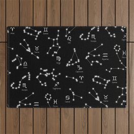 Zodiac Constellations Outdoor Rug