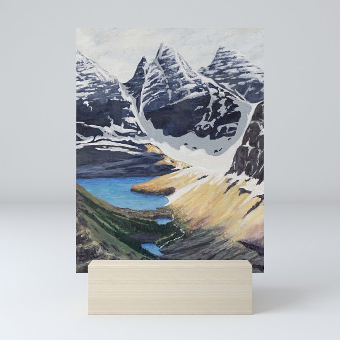 Lake Oesa and Ringrose Peak Mini Art Print