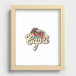 Capri honeymoon trip Recessed Framed Print