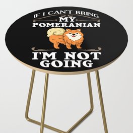 Pomeranian Dog Puppies Owner Lover Side Table