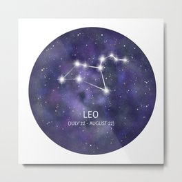 Leo stars constellations in the sky Metal Print | Stars, Sign, Cosmos, Astronomy, Lights, Violet, Space, Constellations, Universe, Dark 
