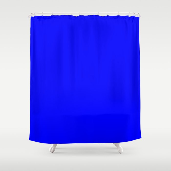 RGB Blue cobalt navy sapphire azure royal sea Shower Curtain