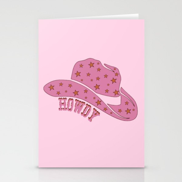 Howdy Cowgirl Hat Stationery Cards