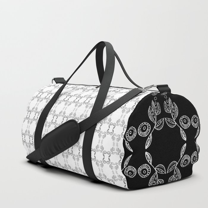 Hand drawn Seed Pods Pattern Duffle Bag