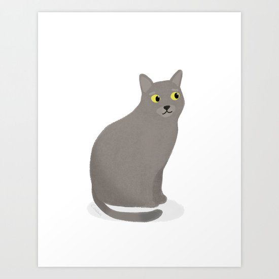 Moo the Cat Art Print