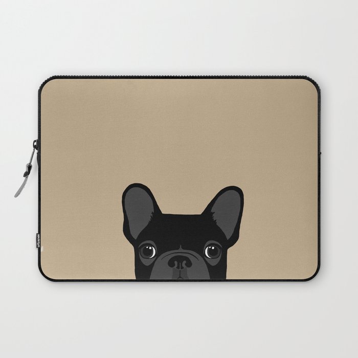 Get Wallpaper French Bulldog Black On Tan Laptop Sleeve By Annewashere Society6 For Android