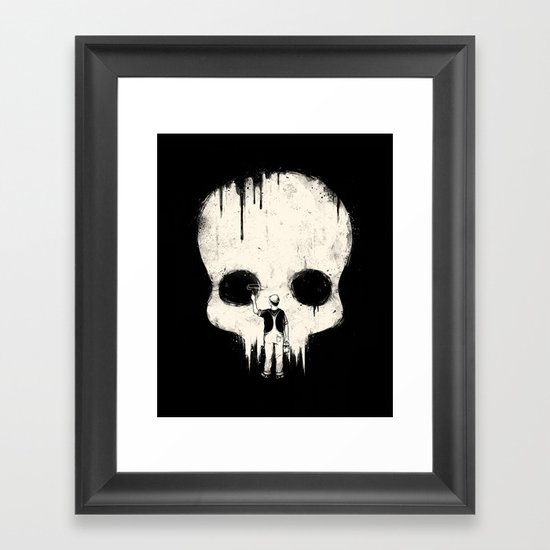 Paint it Black Framed Art Print