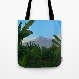 South Africa Photography - Dense Jungle In Front Of A Big Mountain Tote Bag