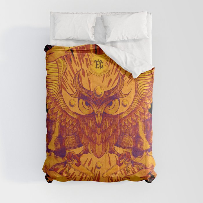 Nocte Bubos (Night Owls) Comforter