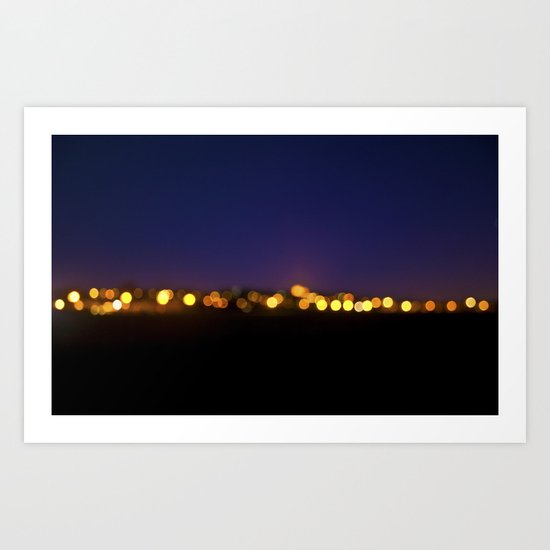 City Lights Art Print