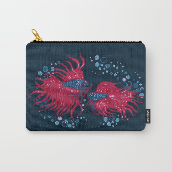 Fighting fish Carry-All Pouch
