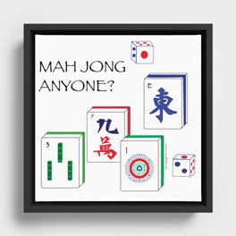 MahJong Anyone? Framed Canvas
