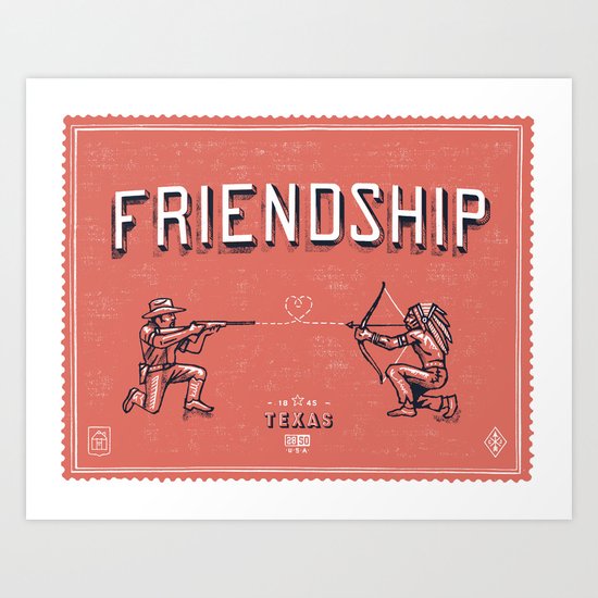 Texas Art Print