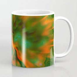 Orange Green Rays Mug