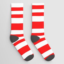 Vertical Peppermint Stripes Socks