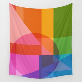 Colorful Shapes 24 Wall Tapestry