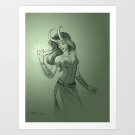 Lady Loki Art Print