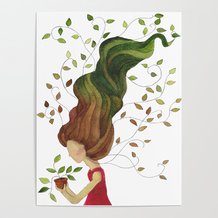 Mother Nature Plant Lover Poster