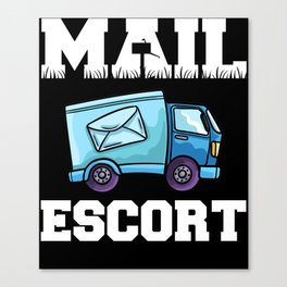 Postal Service Mailman US Postman Worker Canvas Print