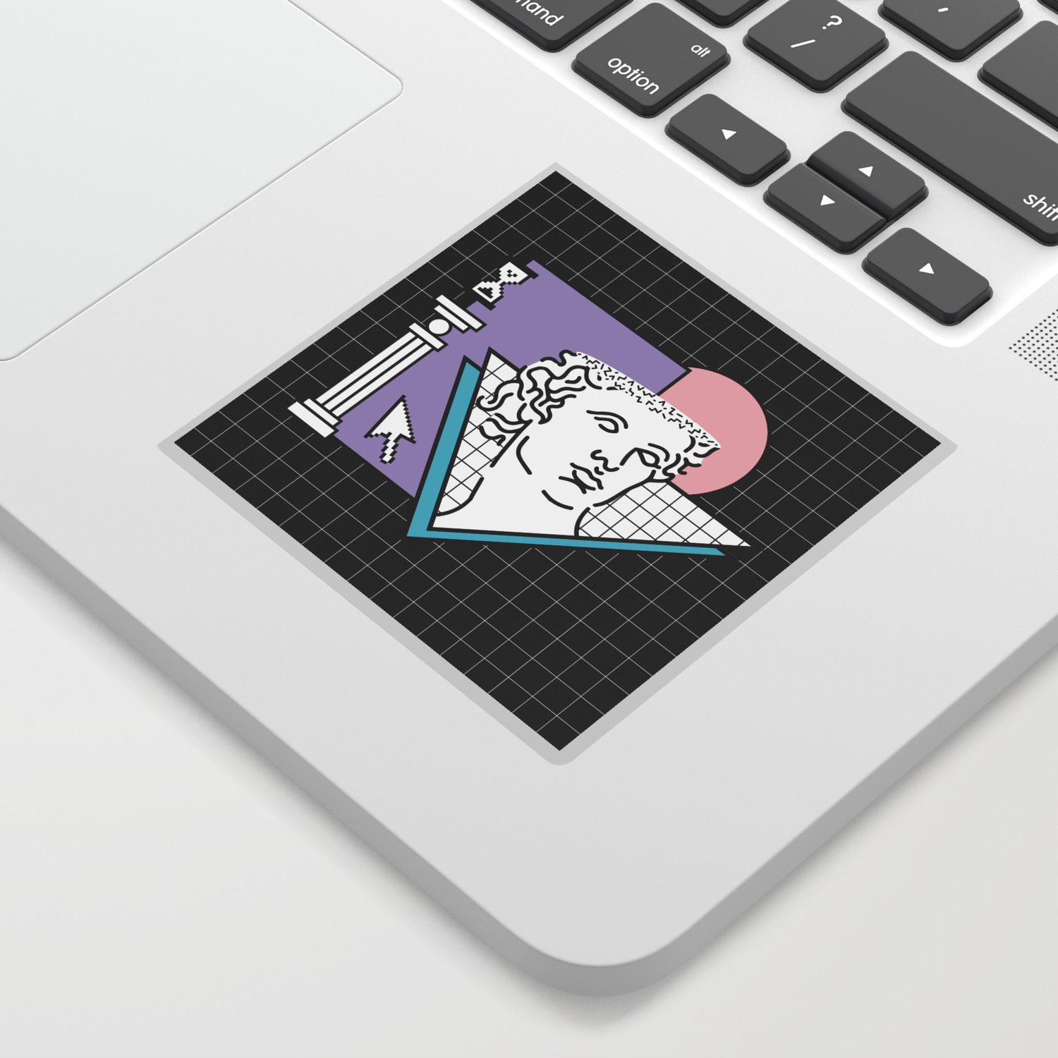 Apollo Vaporwave Greek God Sticker By Graphicwavedesign Society6
