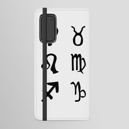 Sun Sign SIlhouettes Android Wallet Case
