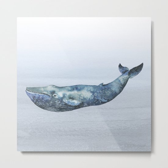 Deep Sea Whale Metal Print