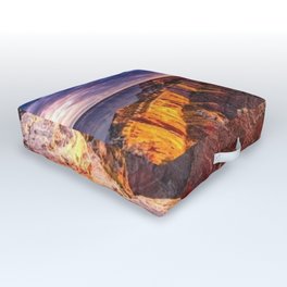 Purple Sunset at the Grand Canyon Outdoor Floor Cushion