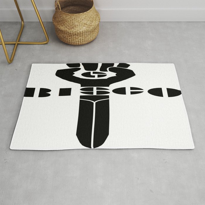 Gonzo Bisco Black and White Rug