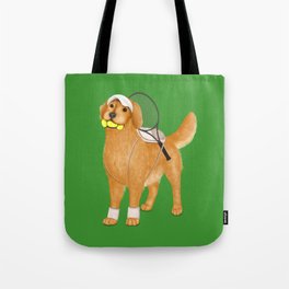 Ready for Tennis Practice (Green) Tote Bag