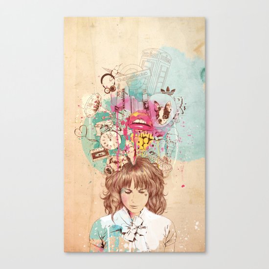 Thinking Canvas Print